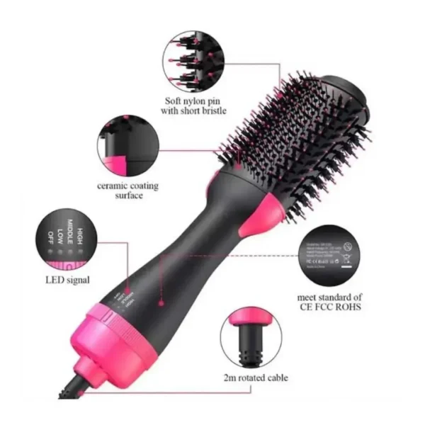 One Step 3 in 1 Hair Dryer & Styler | Hair Dryer Brush | Hot Air Brush | Hair Volumizer | Blow Dryer Brush | Hair Straightener & Curler | Electric Hair Brush | Styling Tool for Women | Multifunctional Blow Dryer Styled