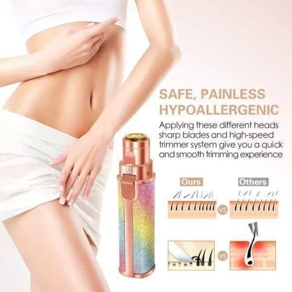2-in-1 Electric Rechargeable Hair Remover & Trimmer for Women