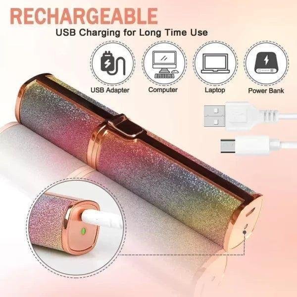 2-in-1 Electric Rechargeable Hair Remover & Trimmer for Women